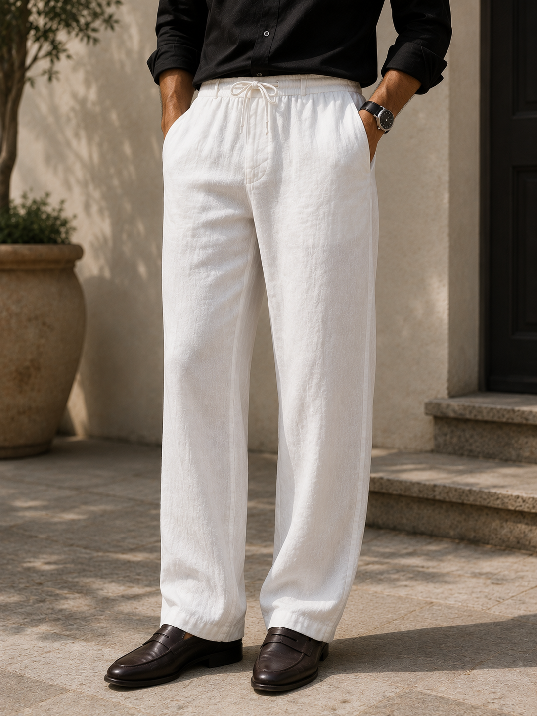 LINEN TROUSERS