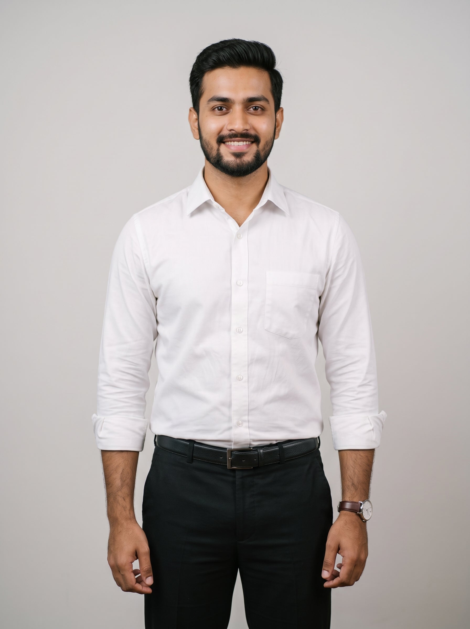 white formal shirt