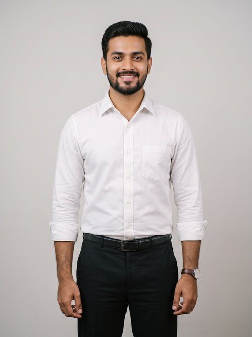 white formal shirt