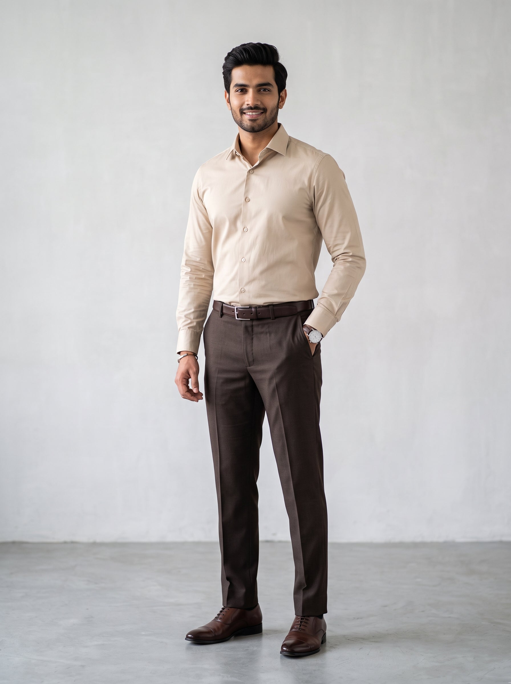 Beige formal shirt