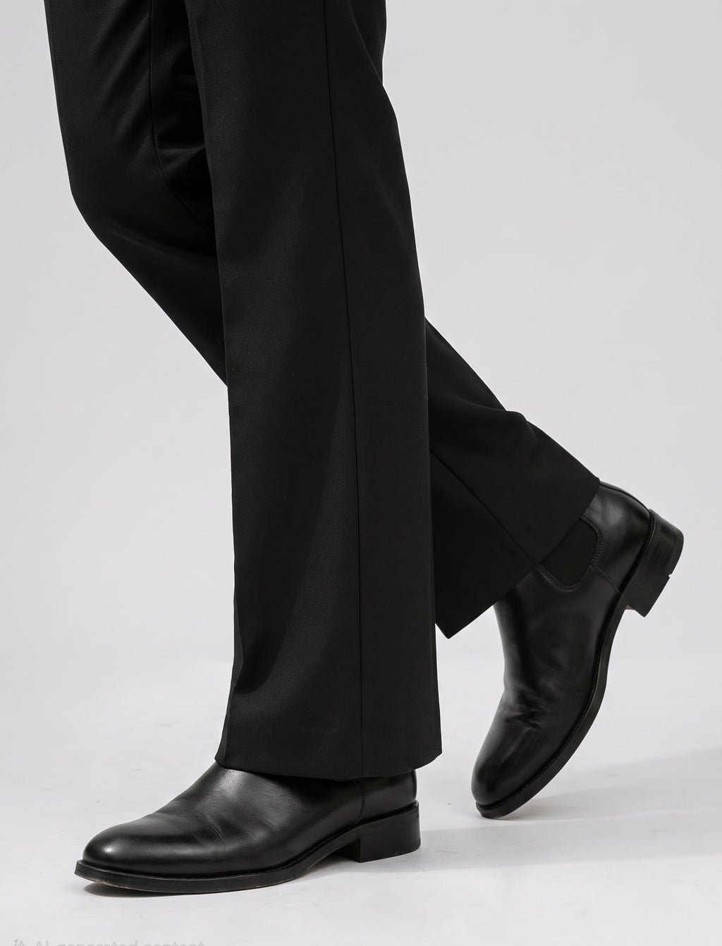 Black bootcut trouser