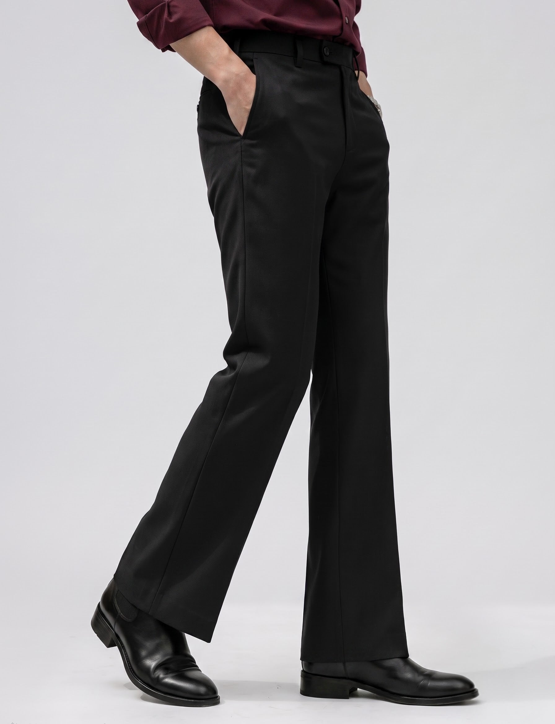 Black bootcut trouser