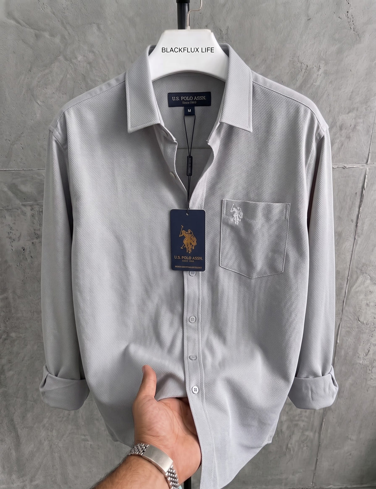 Grey oxford shirt