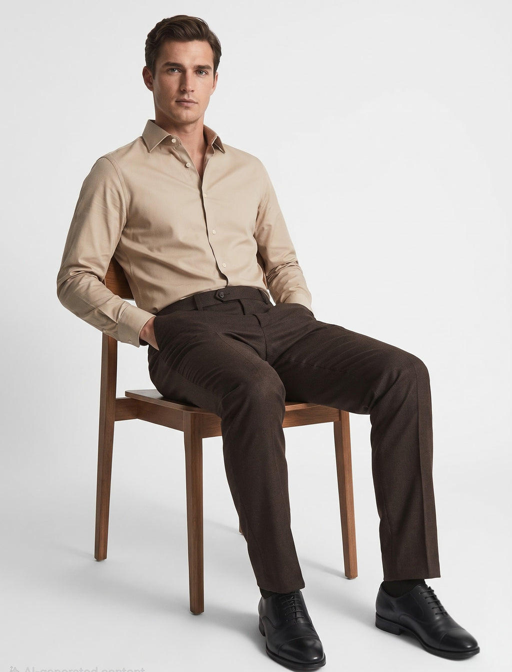 Coffee formal trouser