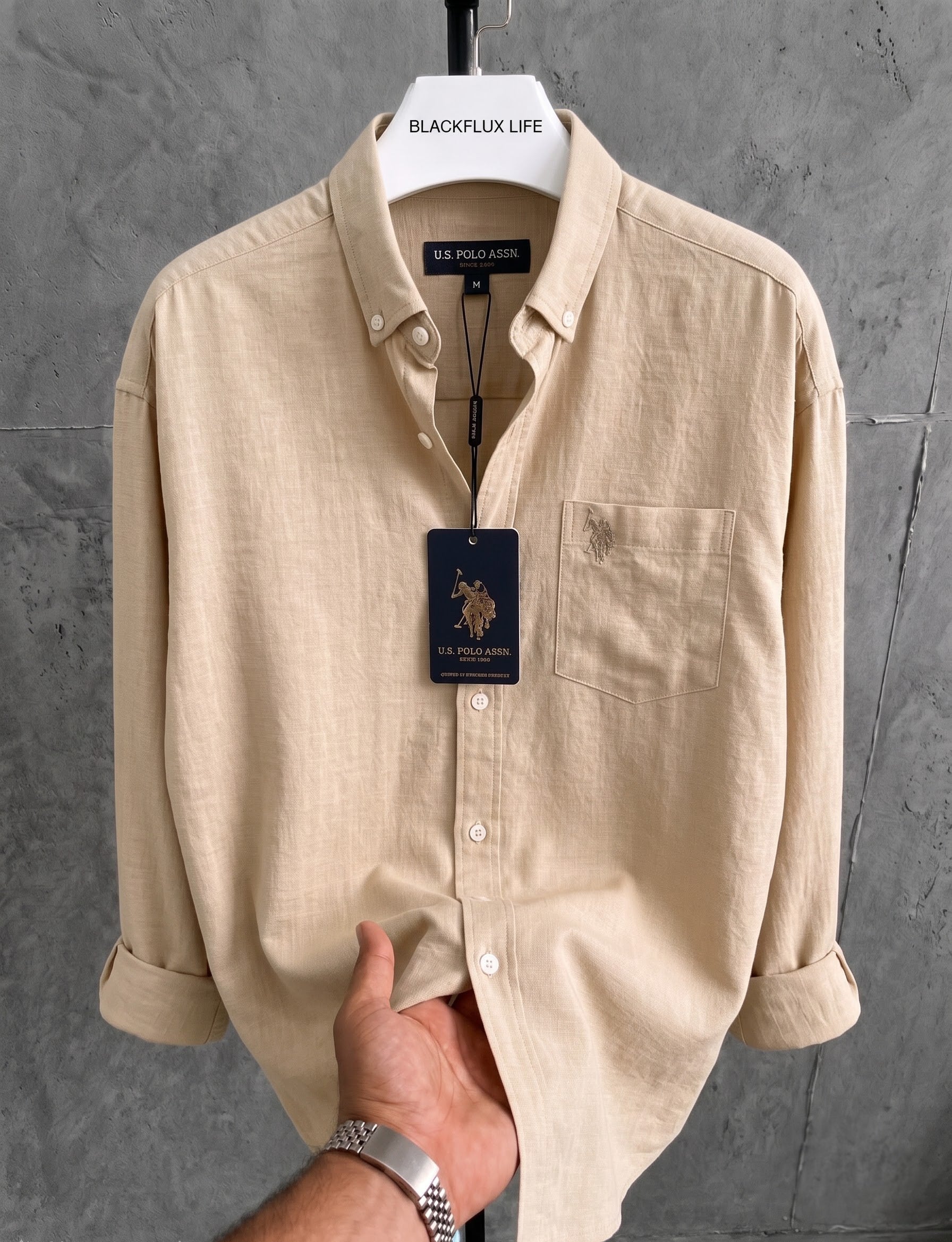 Beige Linen Shirt