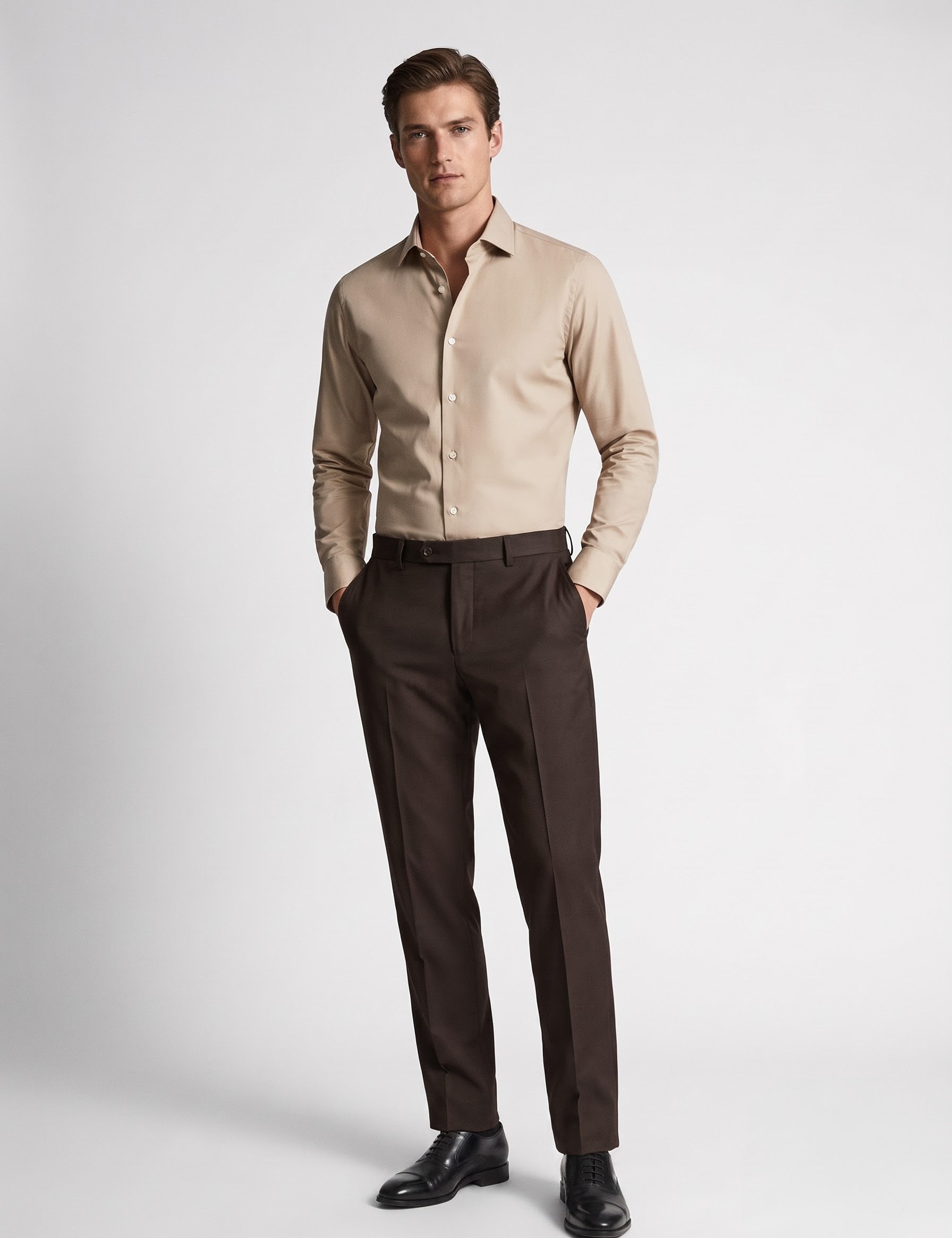 Coffee formal trouser