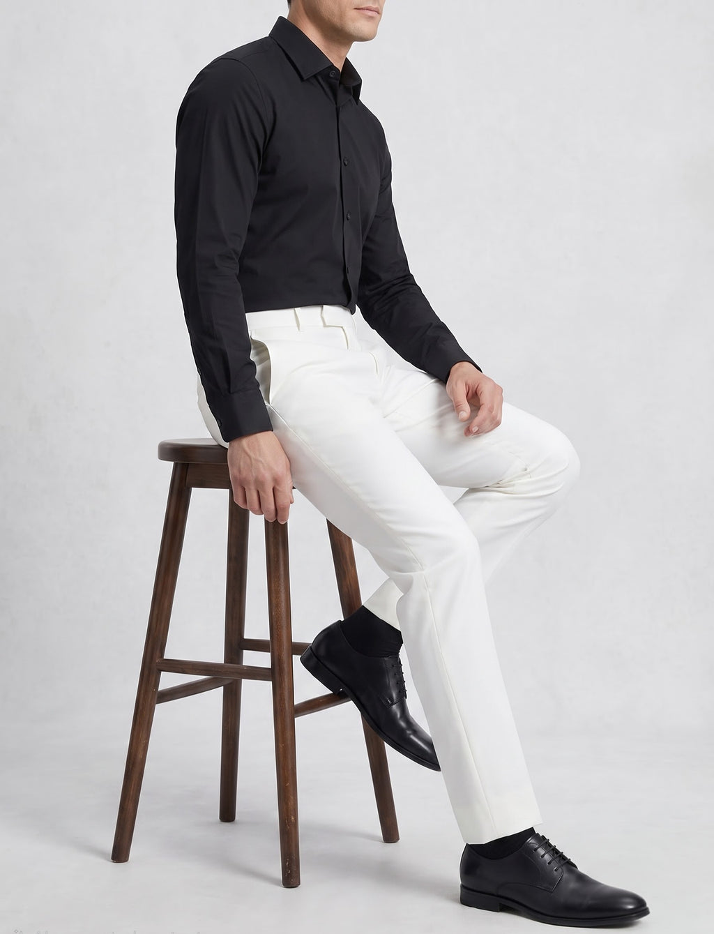 White formal trouser