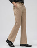 Beige bootcut trouser