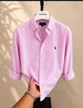 Pink stripe shirt