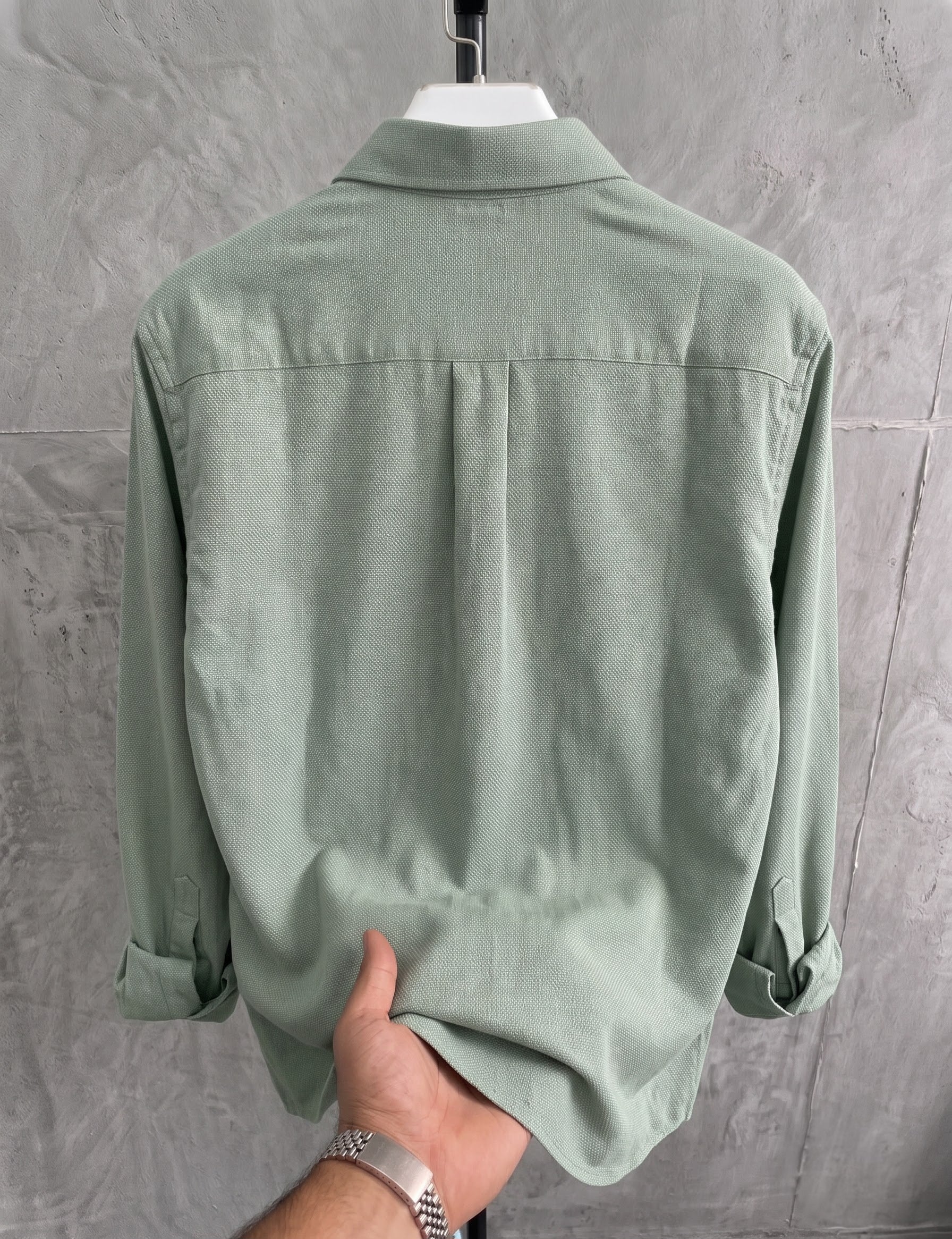Sagegreen oxford shirt