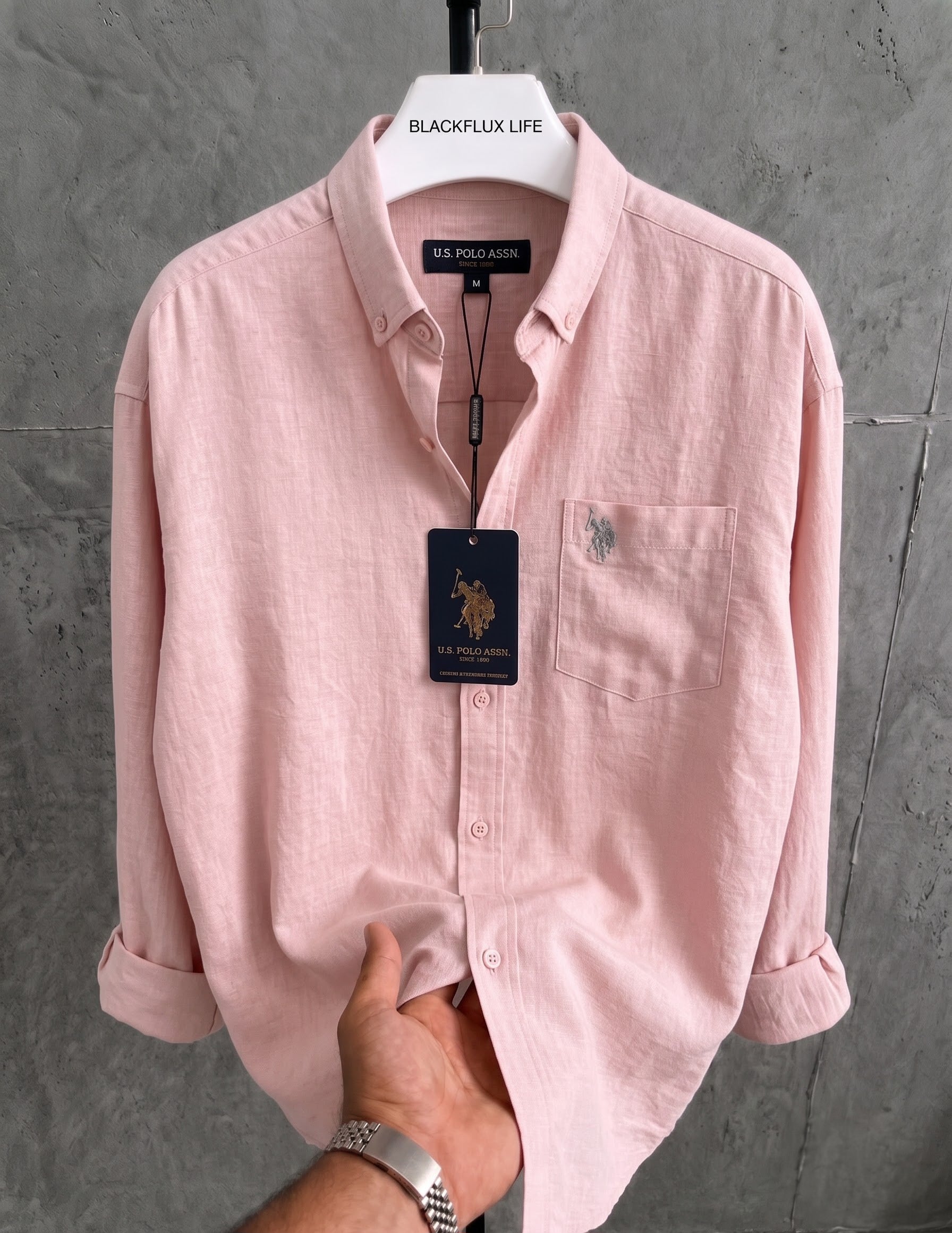 Pink Linen Shirt