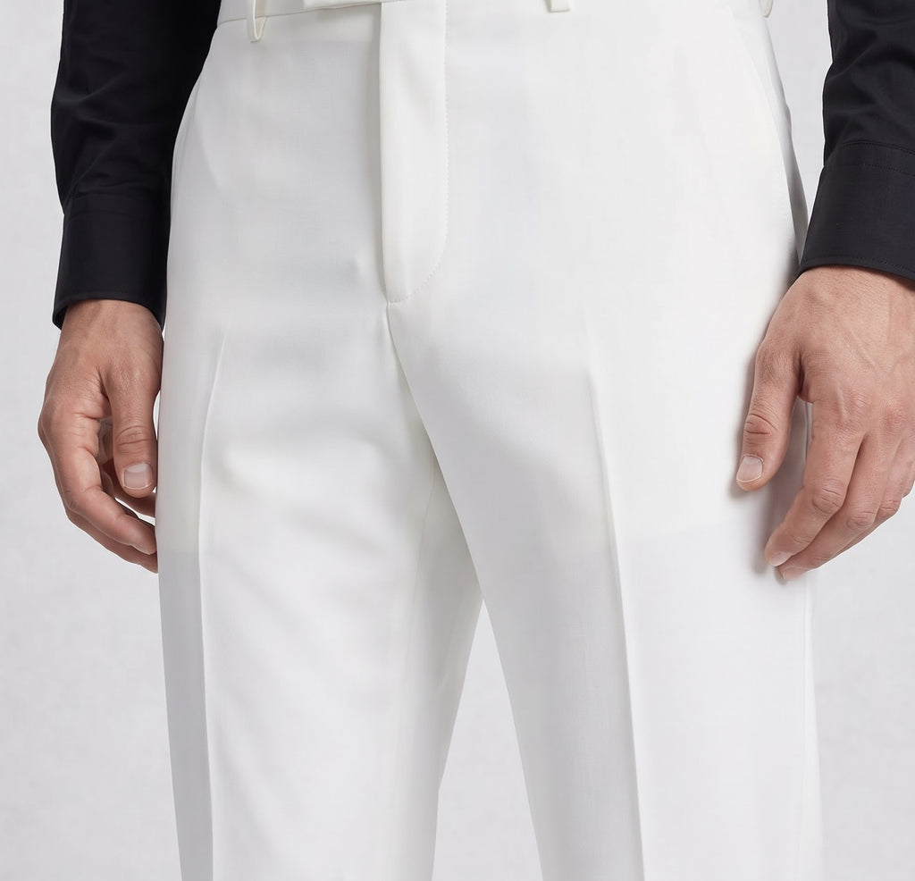 White formal trouser