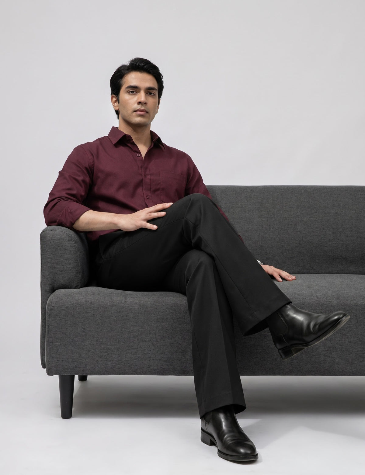 Black bootcut trouser