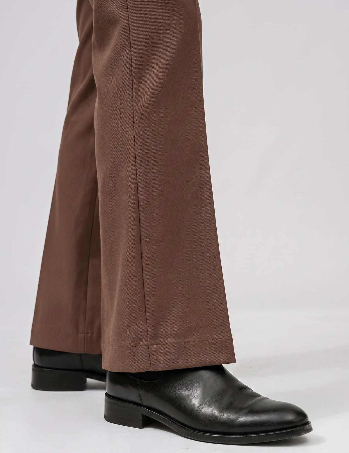 Brown bootcut trouser