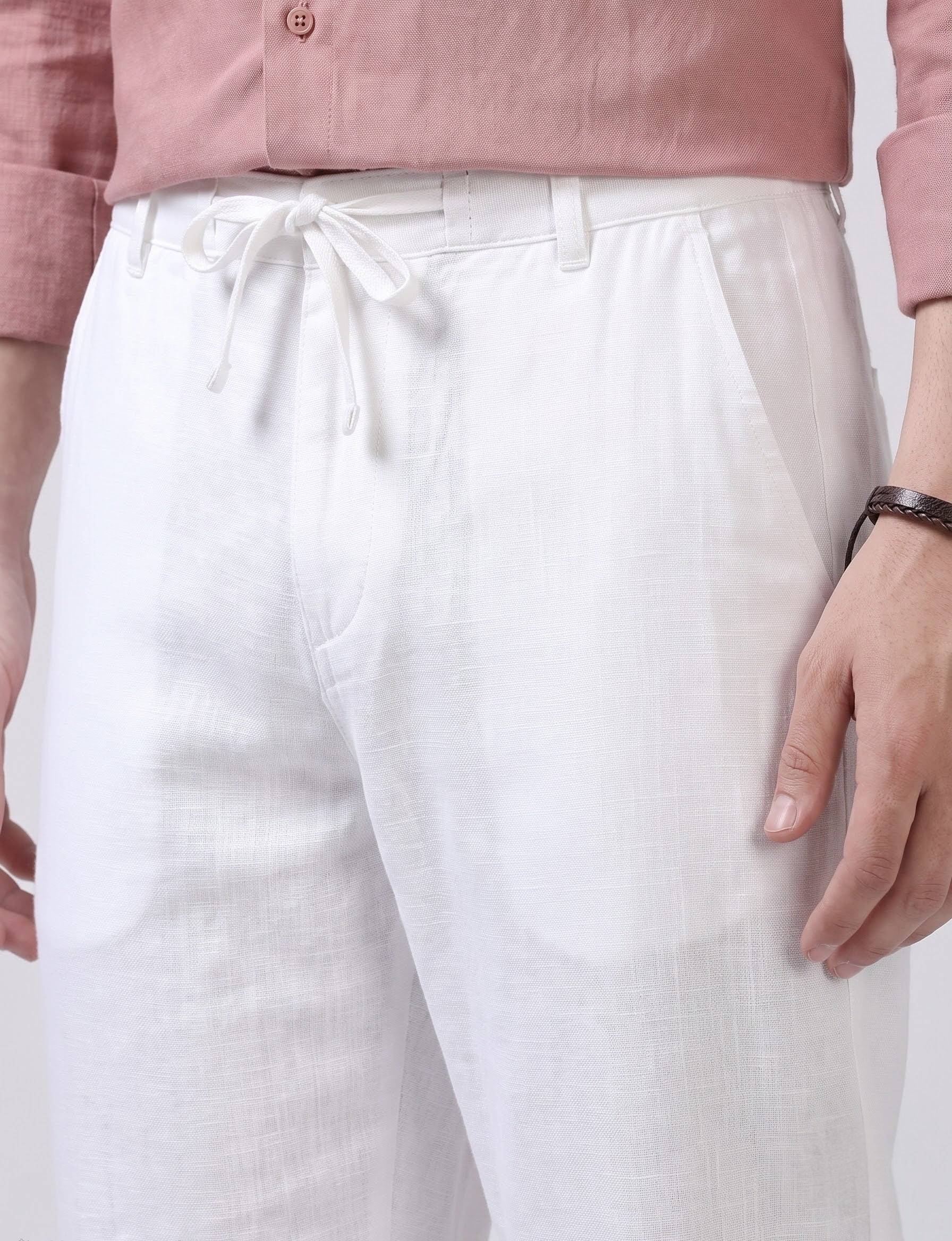White linen trouser