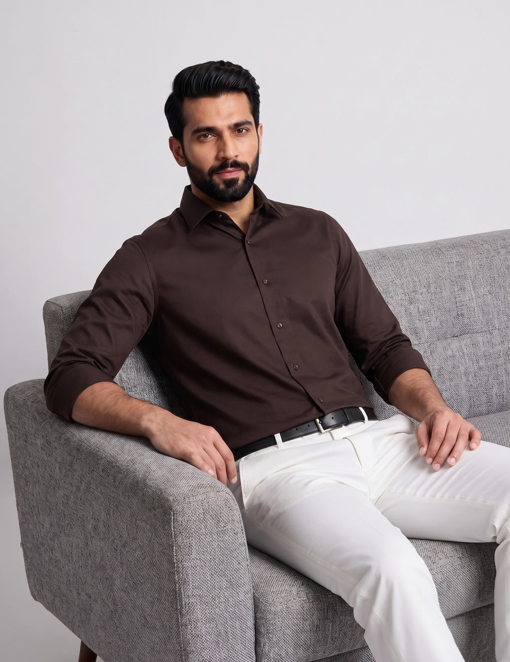 Dark Brown formal shirt