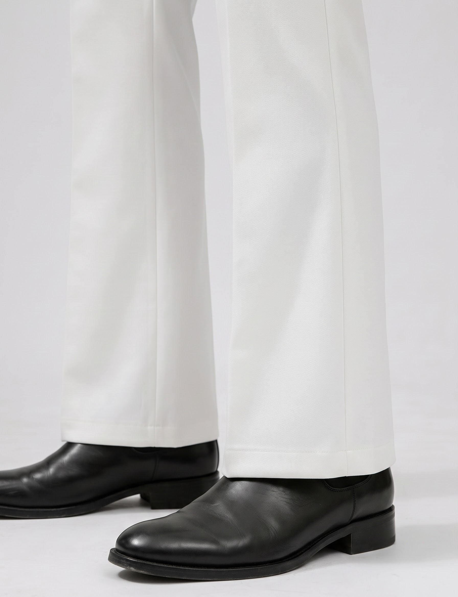 White bootcut trouser