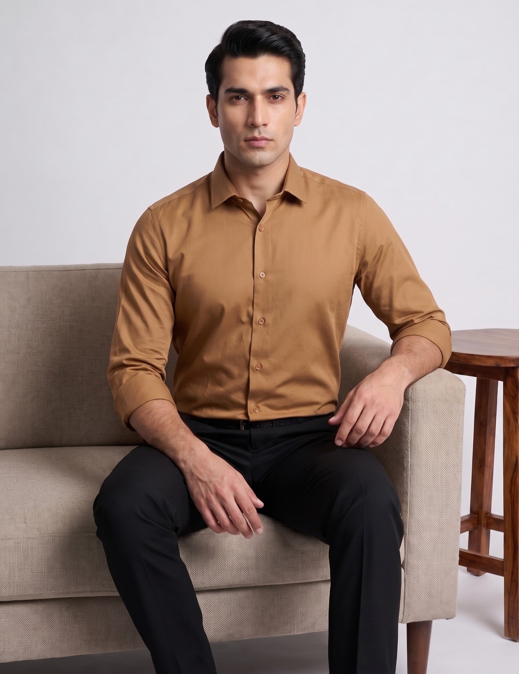 CamelBrown formal shirt