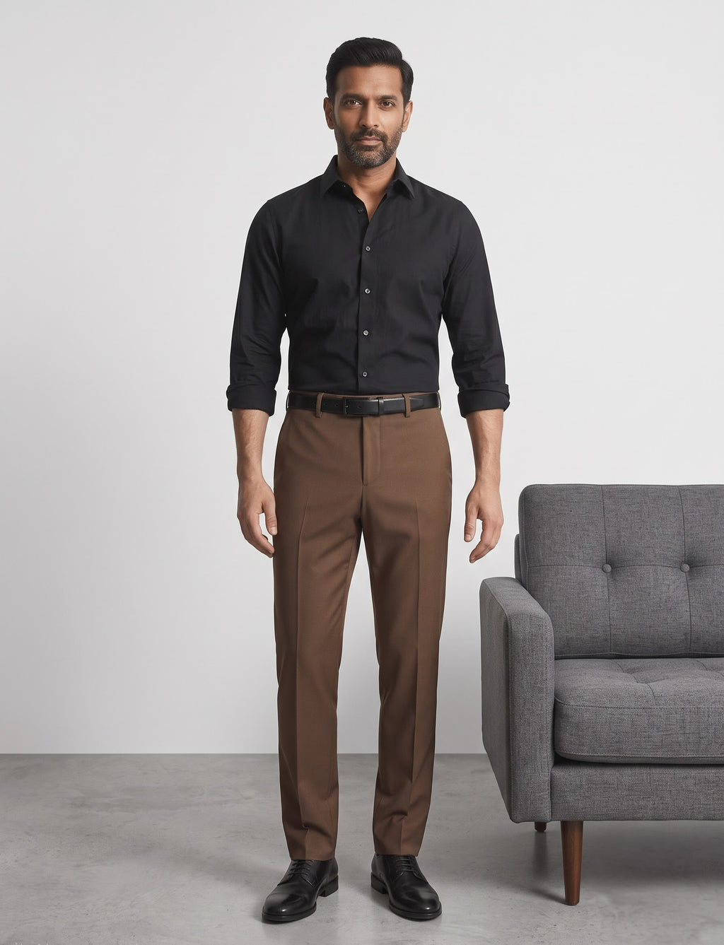 Brown formal trouser