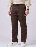 Brown linen trouser