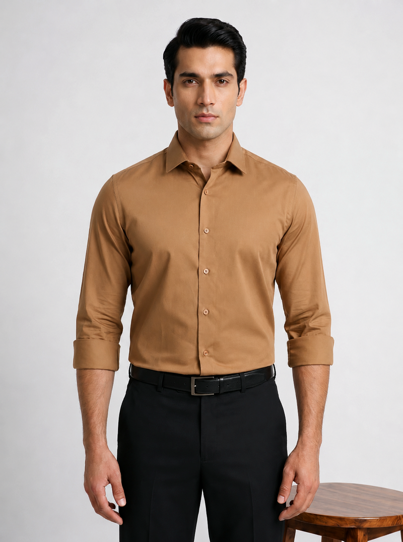 CamelBrown formal shirt