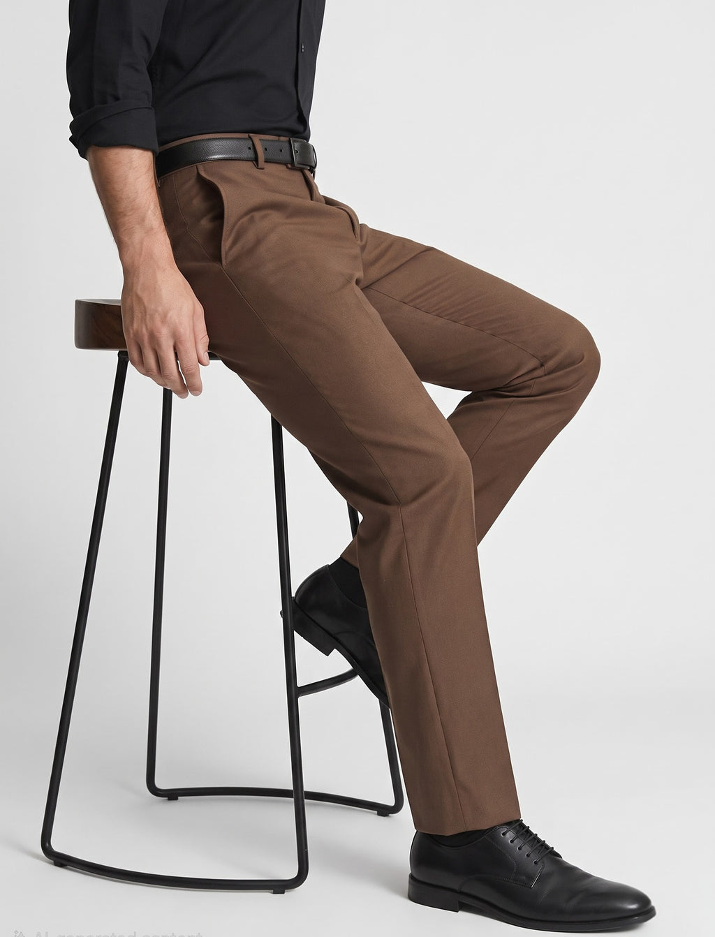 Brown formal trouser