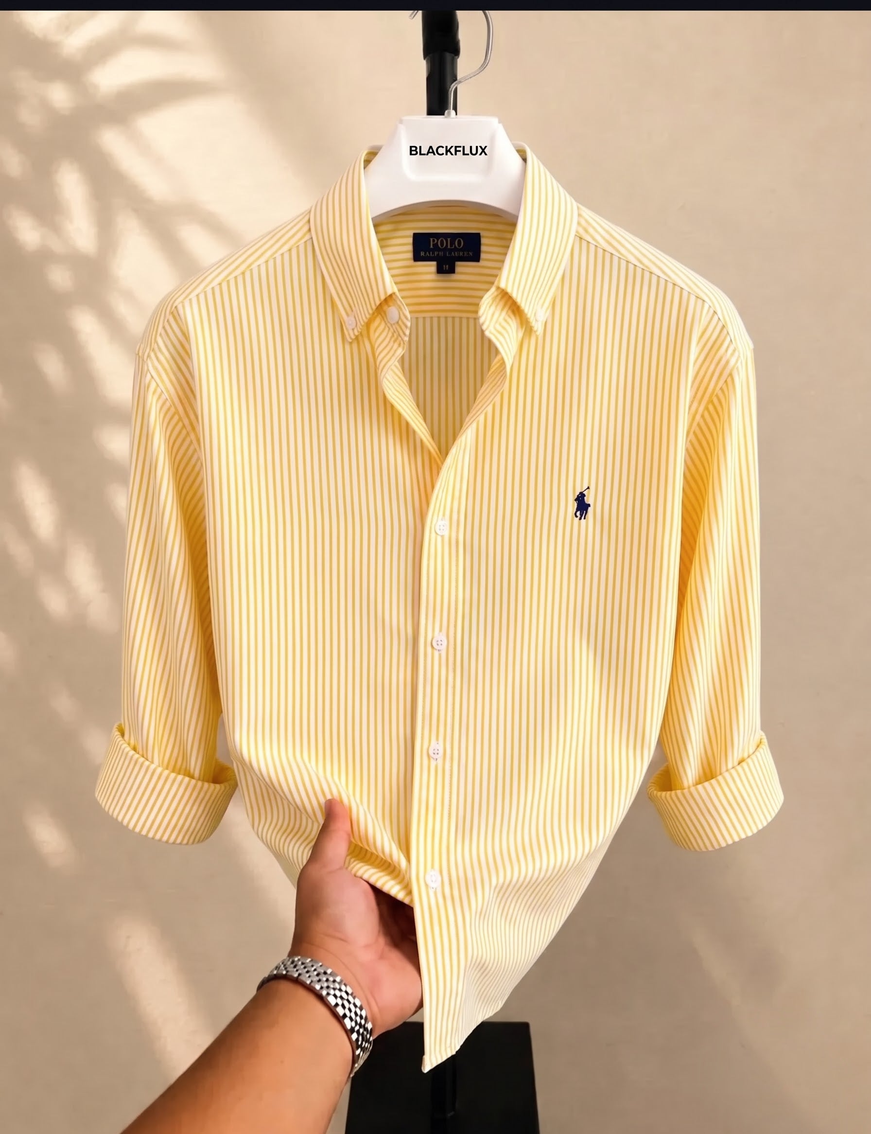 Yellow stripe shirt