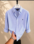 Blue stripe shirt