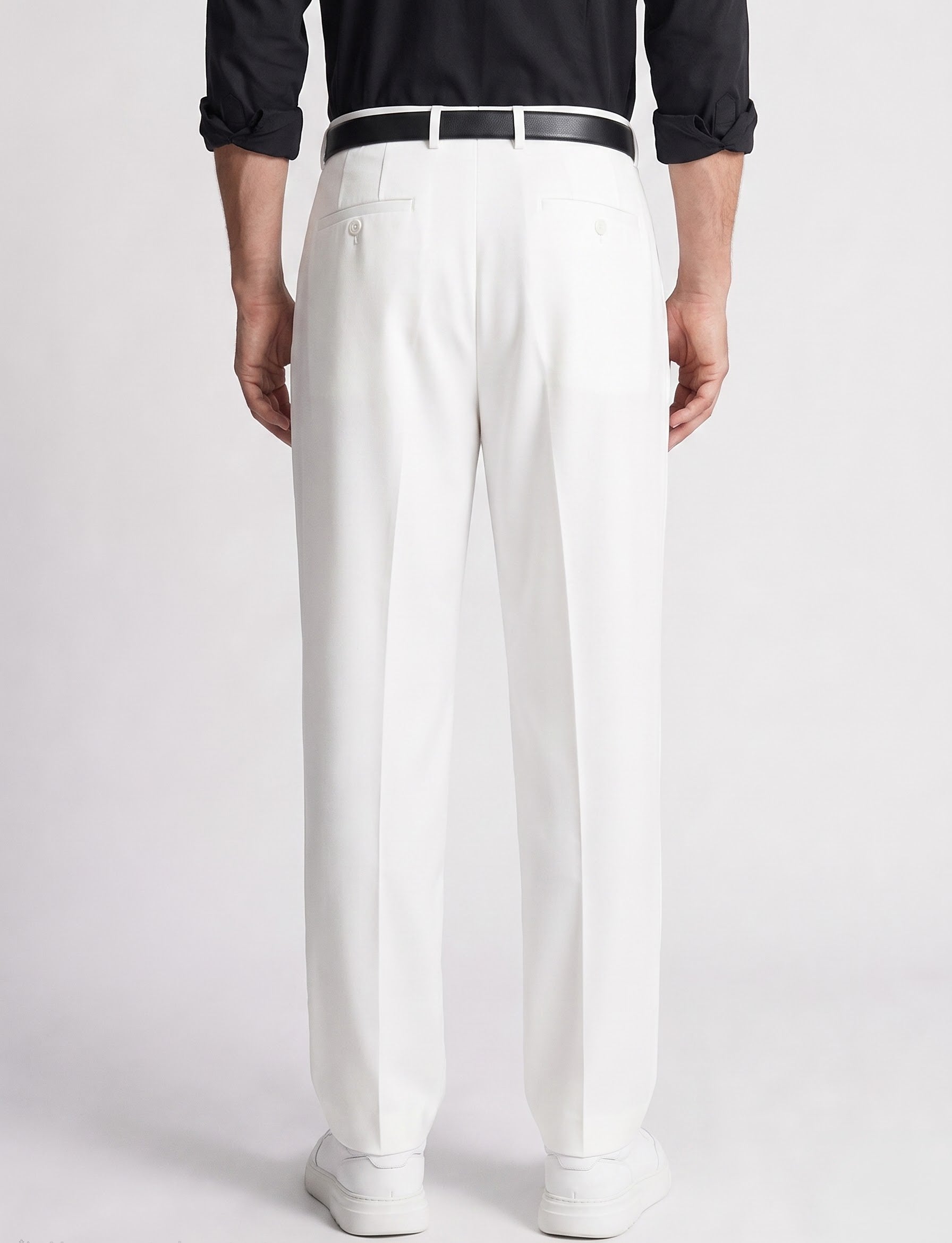White Korean pant