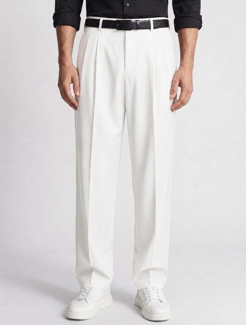 White Korean pant