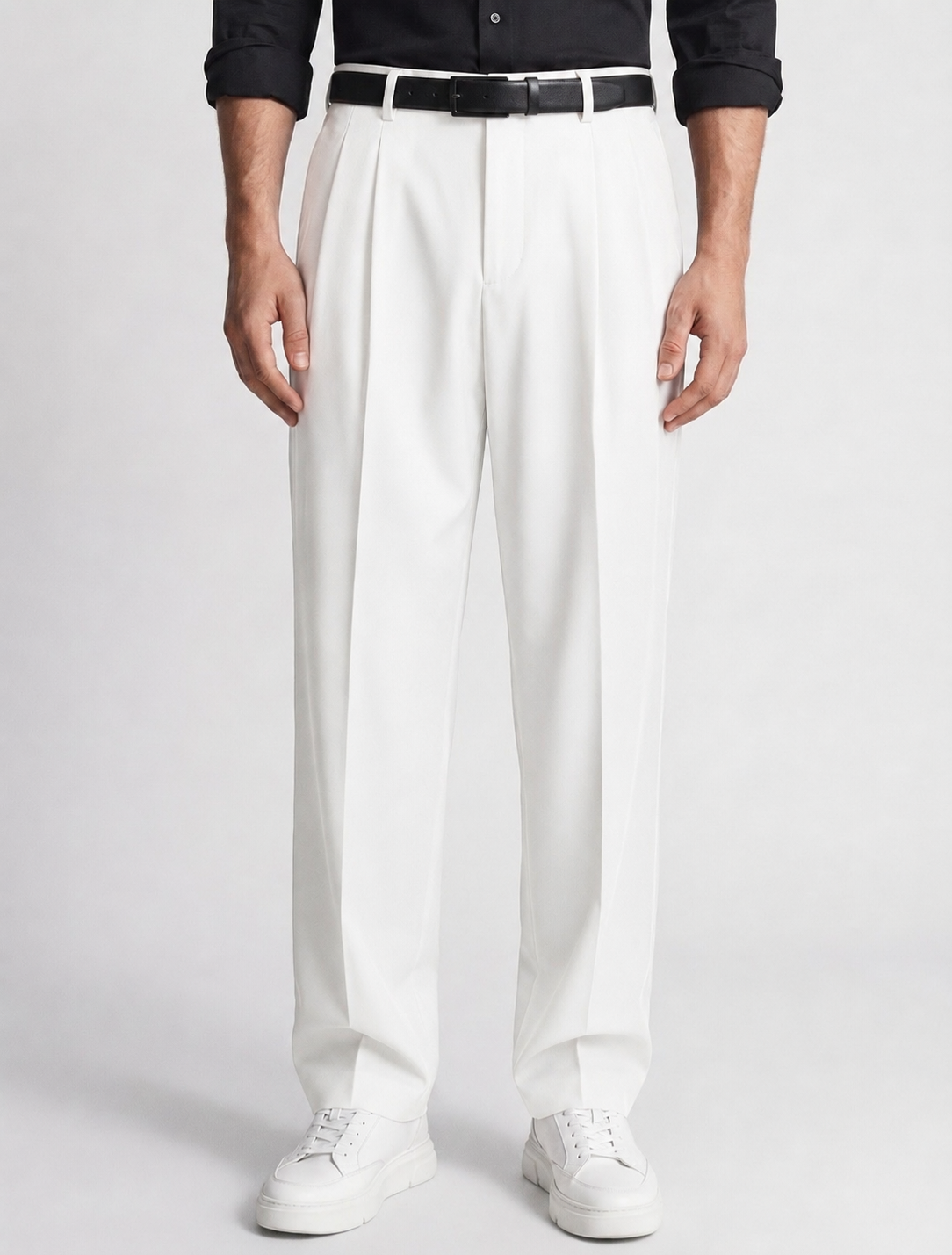 White Korean pant