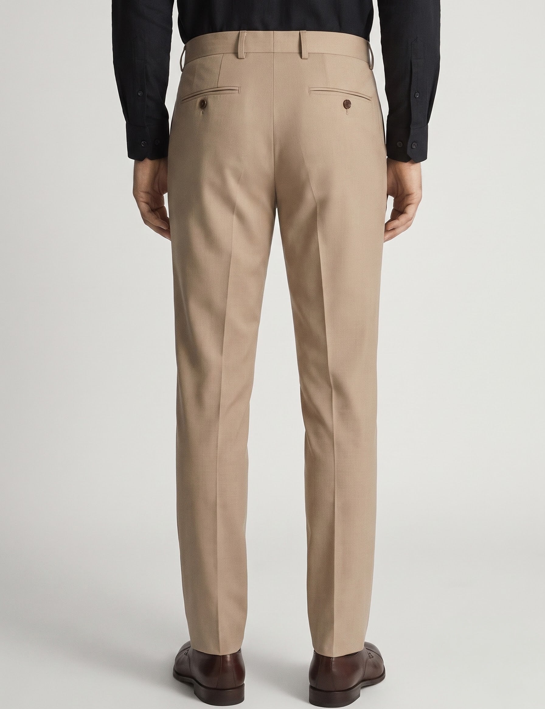 Beige formal trouser