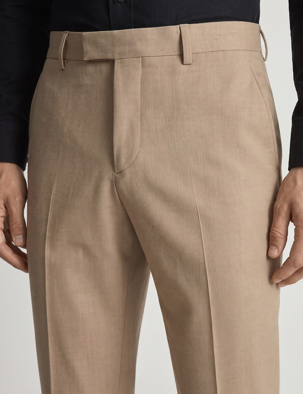 Beige formal trouser