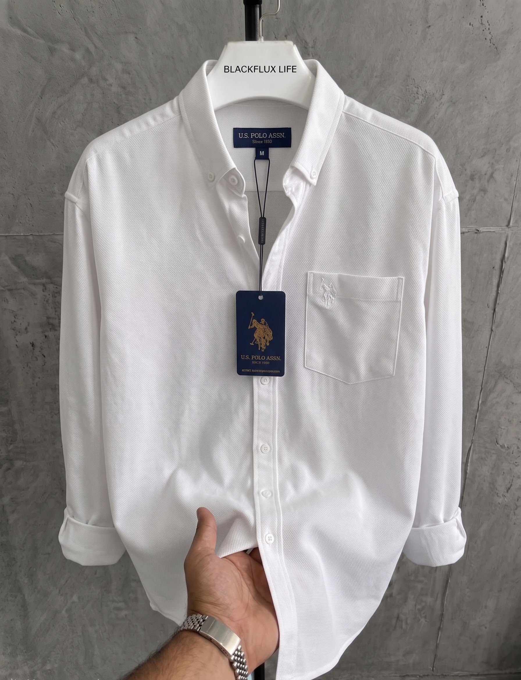 White oxford shirt