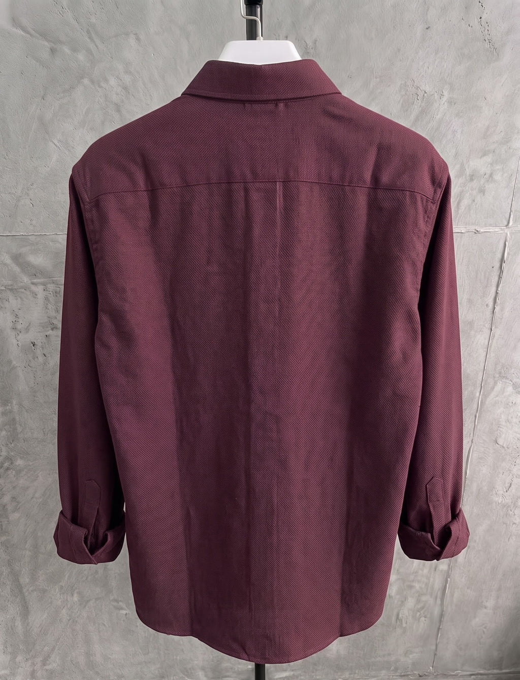 Wine oxford shirt