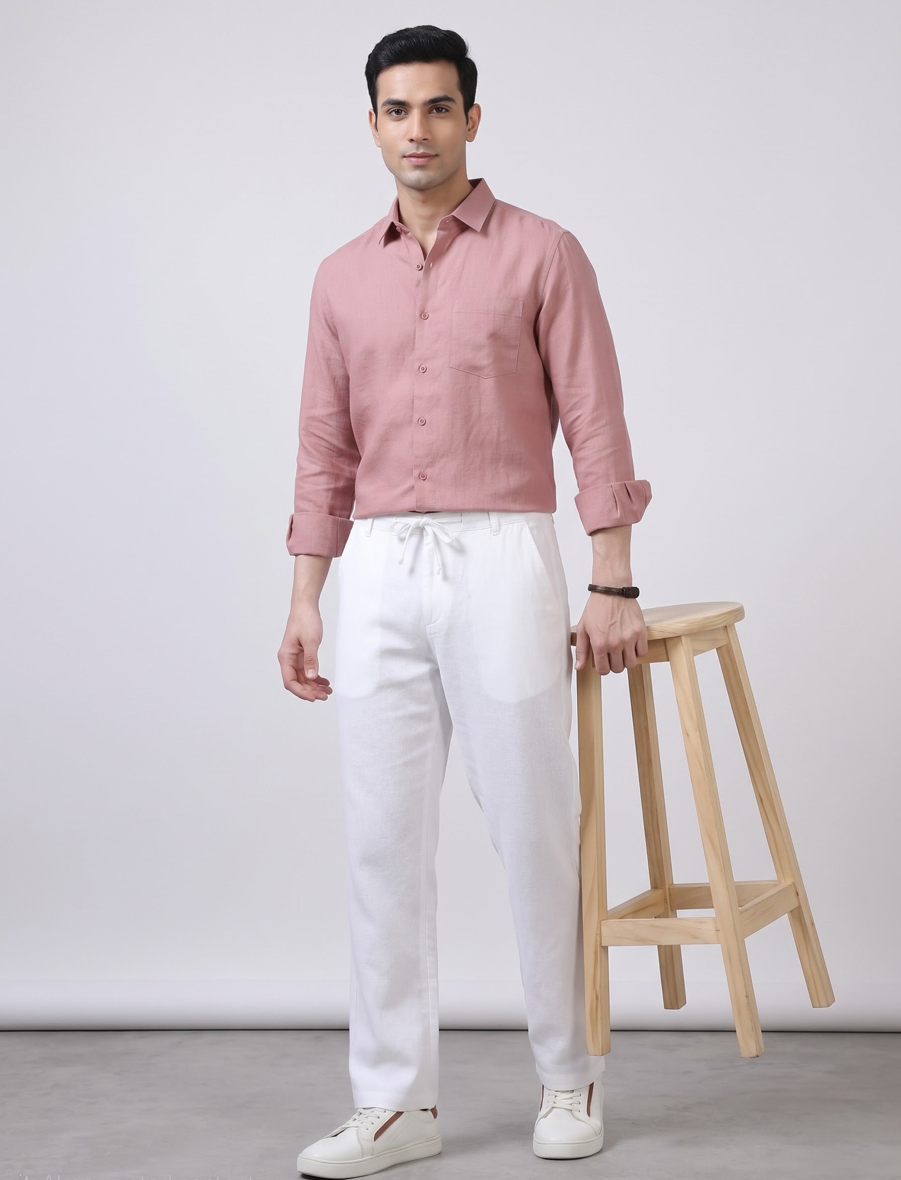 White linen trouser